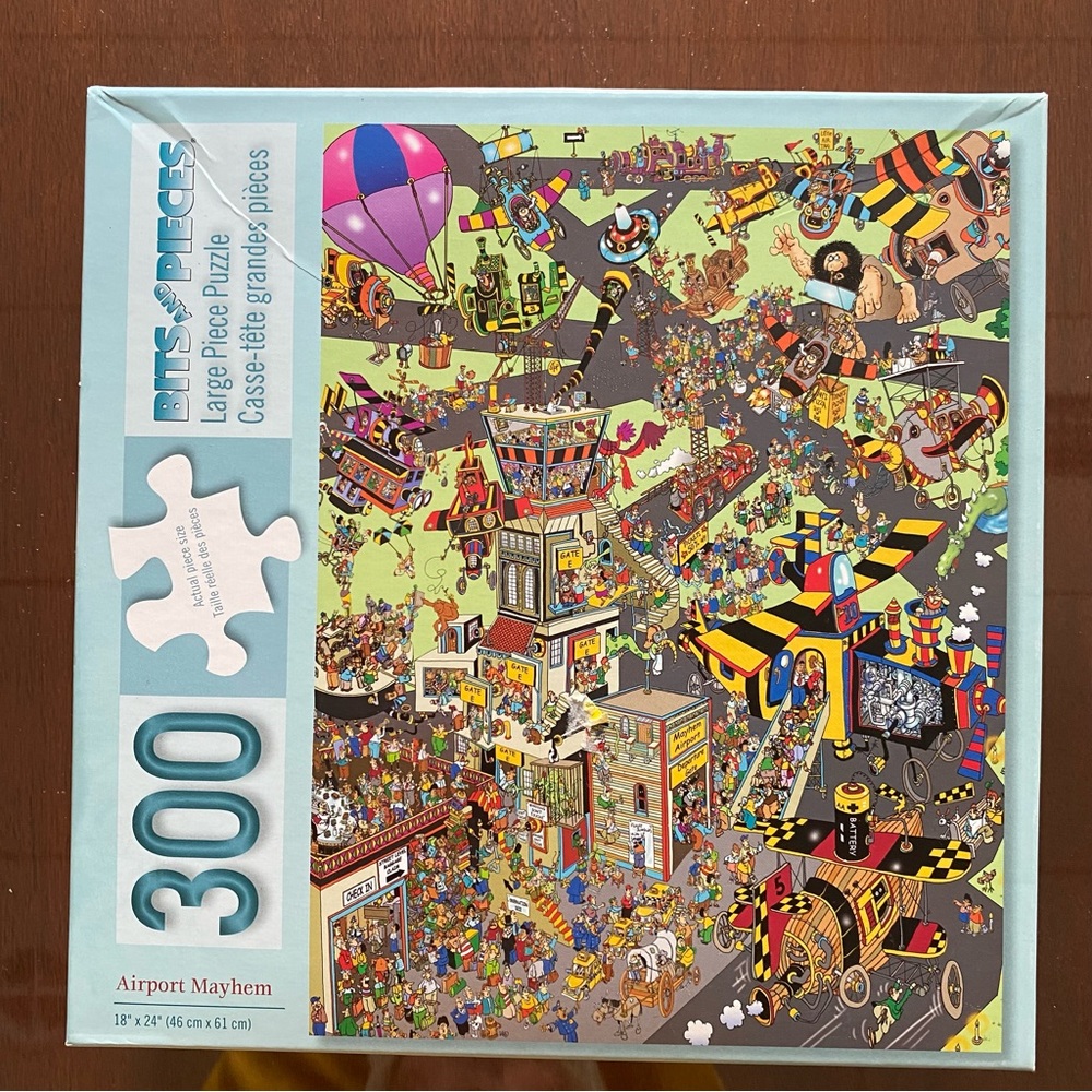 🧩 “Airport Mayhem” Puzzle
Bits and Pieces
300 pieces
No missing pieces